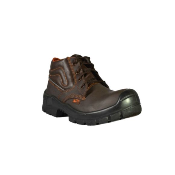 NEW MENS SAFETY WORK BOOTS- IMPACT & SLIP RESISTANT, WATERPROOF | BROWN SIZE 11 - Picture 2 of 10